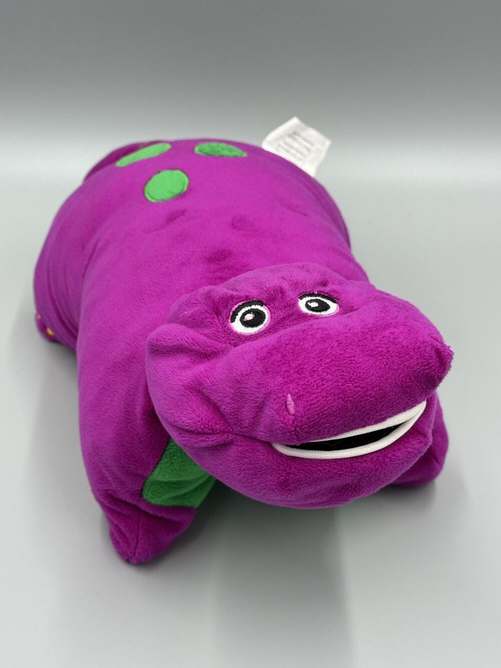 Barney Pillow Pets Plush Purple Dinosaur 12” Stuffed Animal Viacom